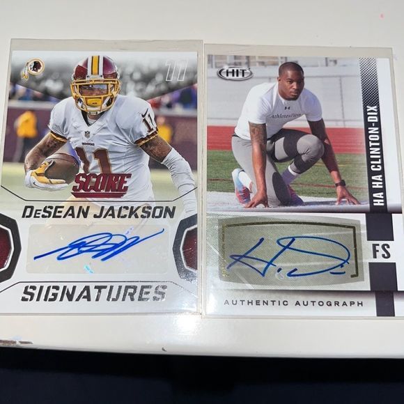 Panini Other - desean jackson and haha clinton dix autographed cards‎